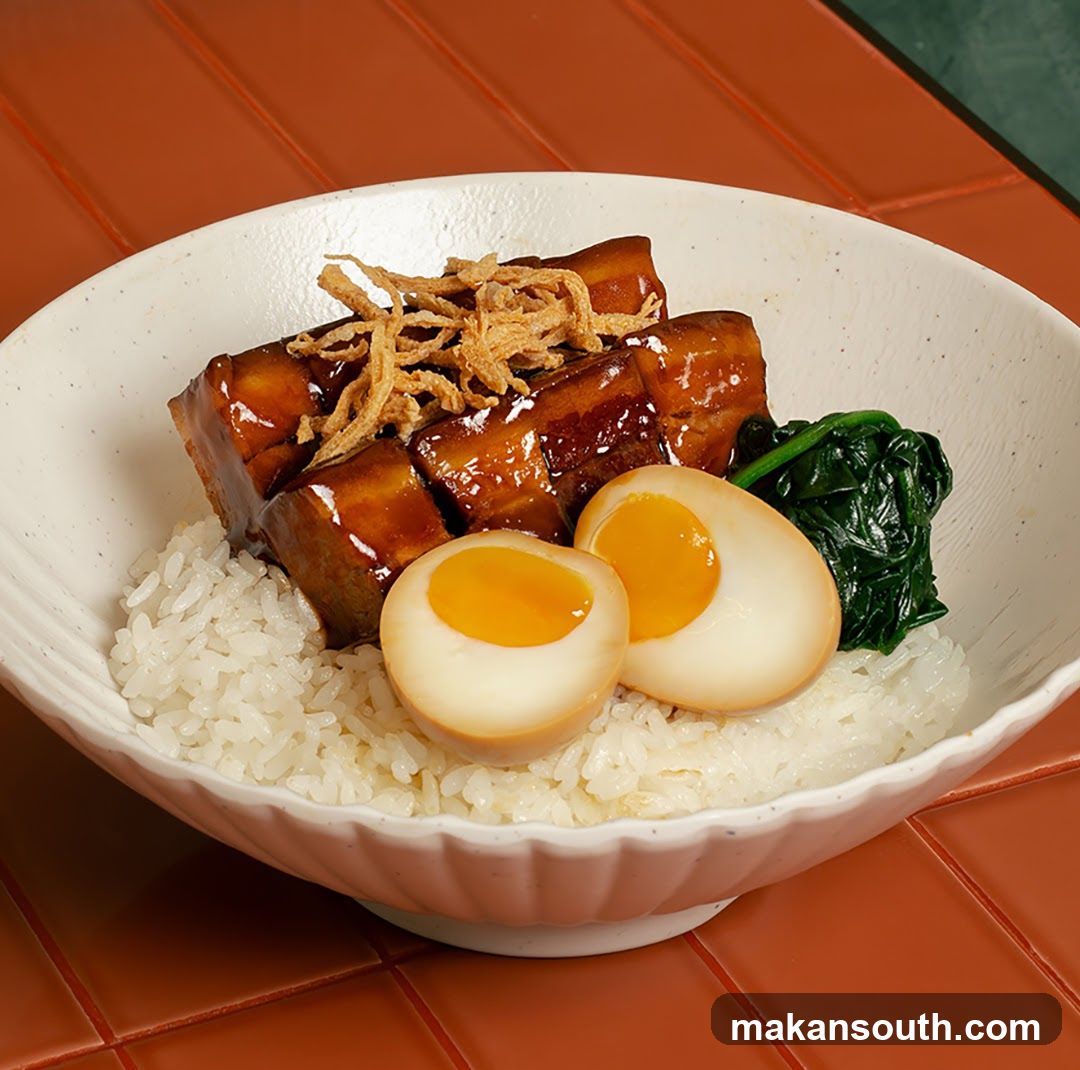 Braised Pork Belly Rice Bowl