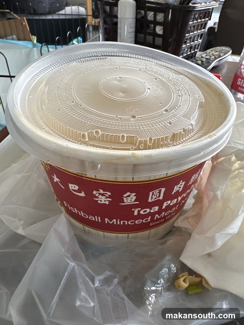 Fishball Minced Meat Noodles Container