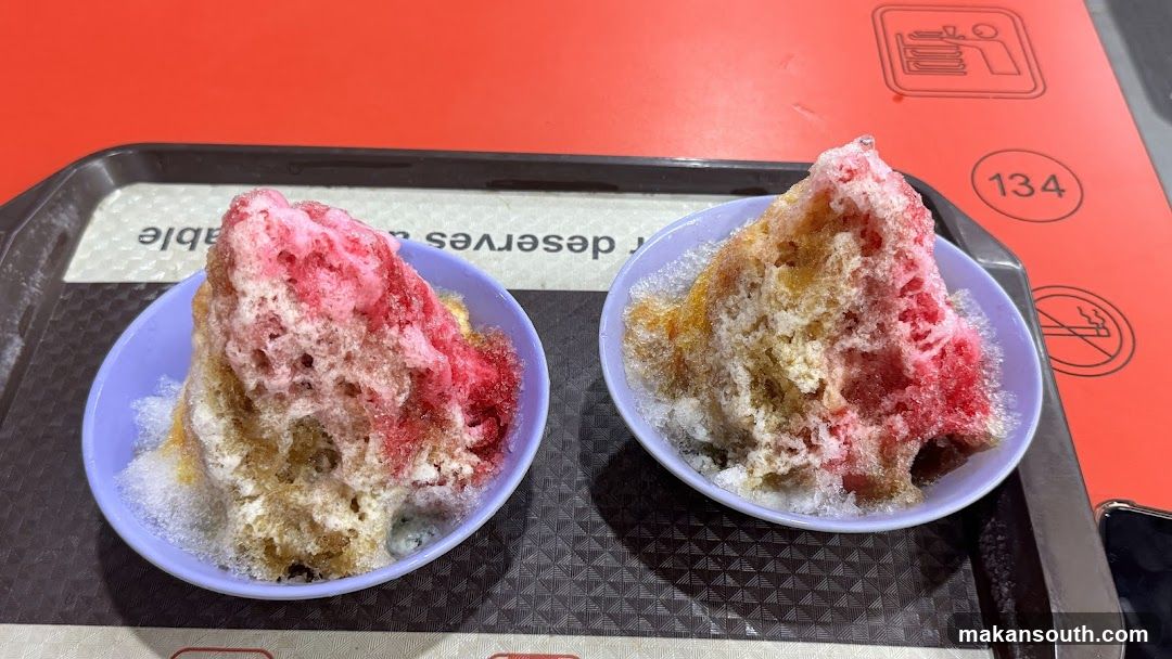 Two Bowls of Shaved Ice Desserts
