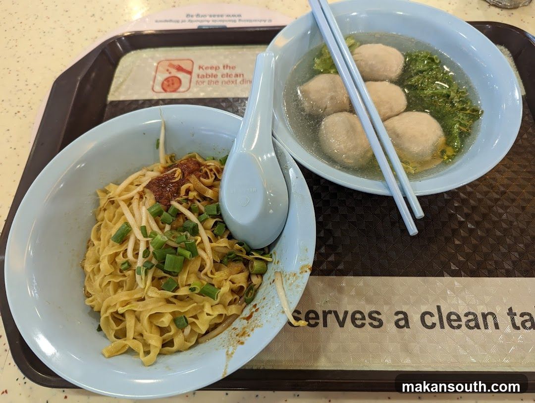 Noodles and Meatball Soup