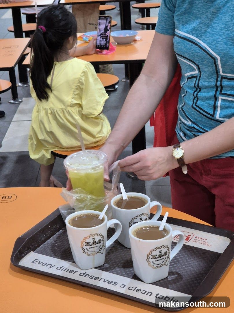 Tray of Coffee and Juice