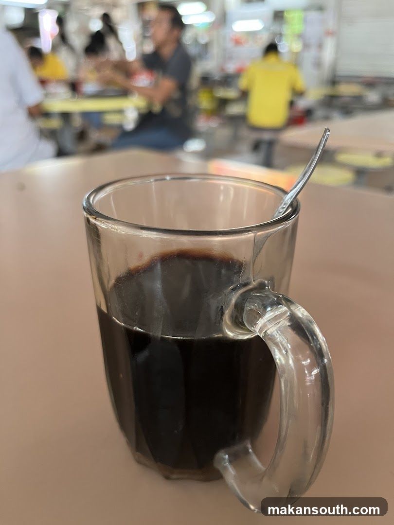 Coffee in a glass mug