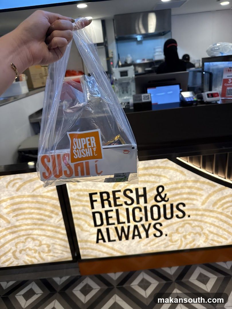 Takeaway Bag with Sushi Branding