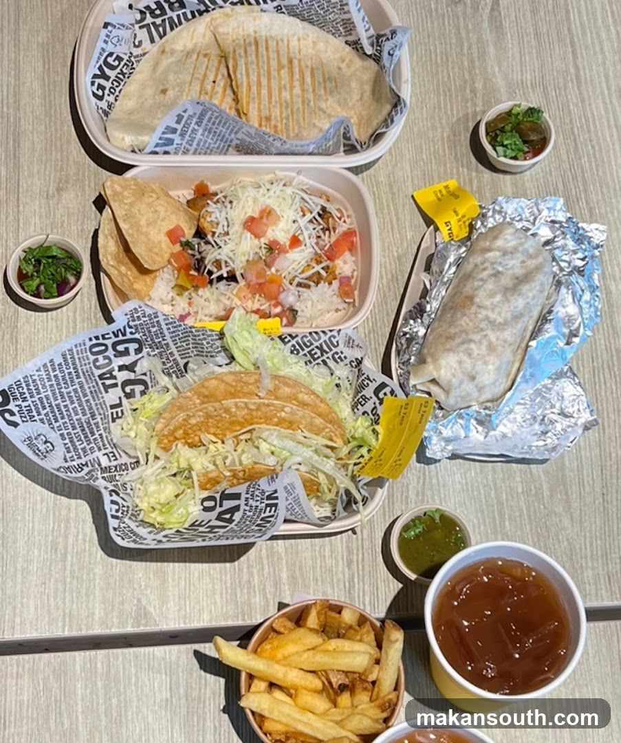 Mexican Food Spread