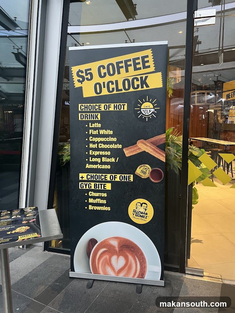$5 Coffee O'Clock Promotion