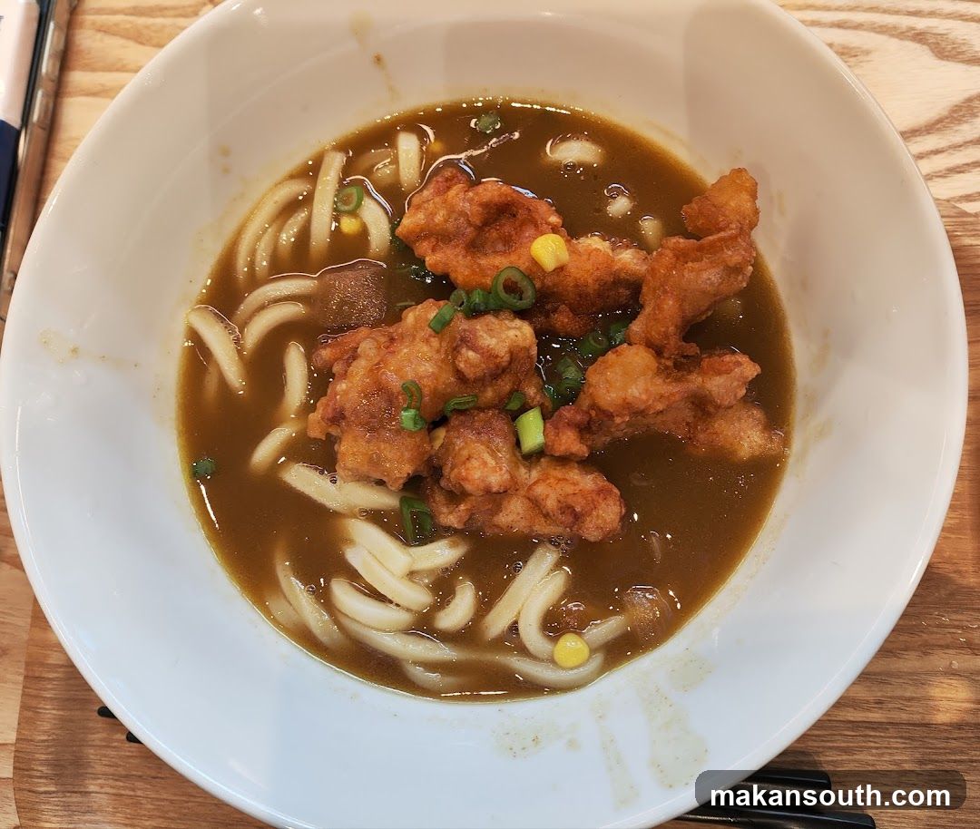Curry Udon with Fried Chicken