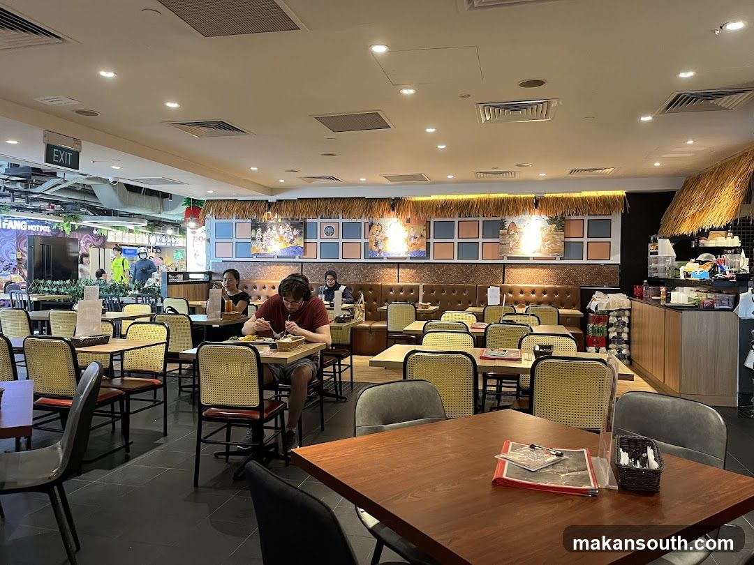 Restaurant Interior with Diners
