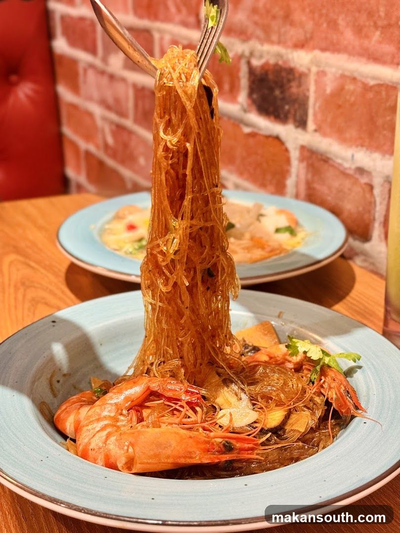Shrimp and Glass Noodle Dish