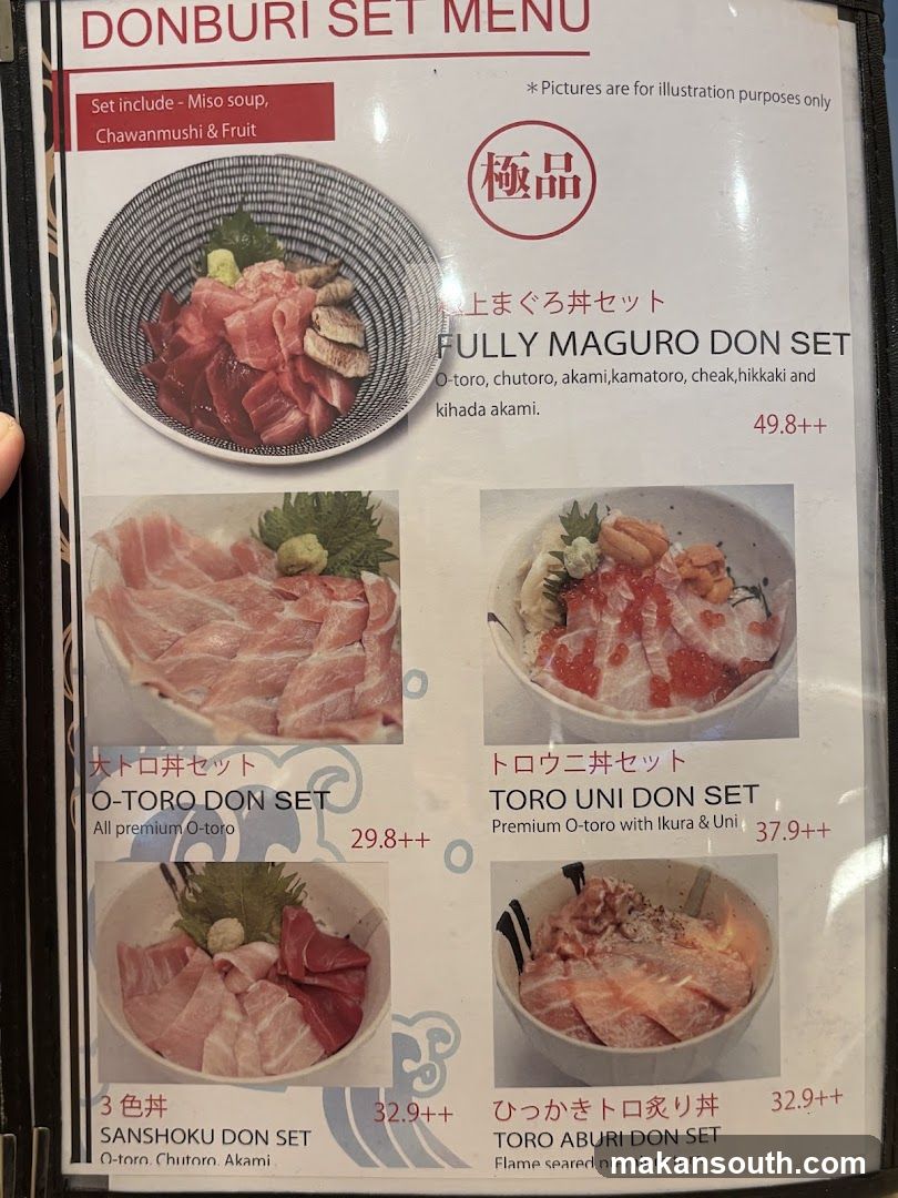 DONBURI SET MENU