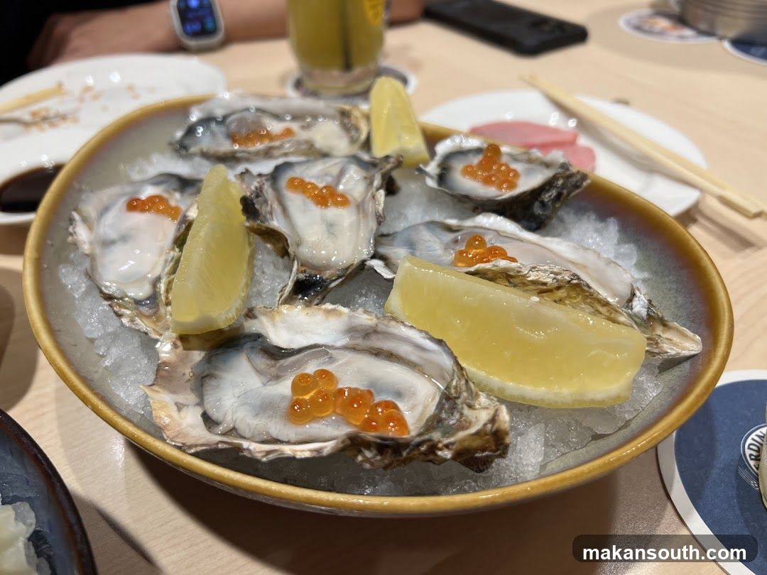 Oysters with Roe and Lemon
