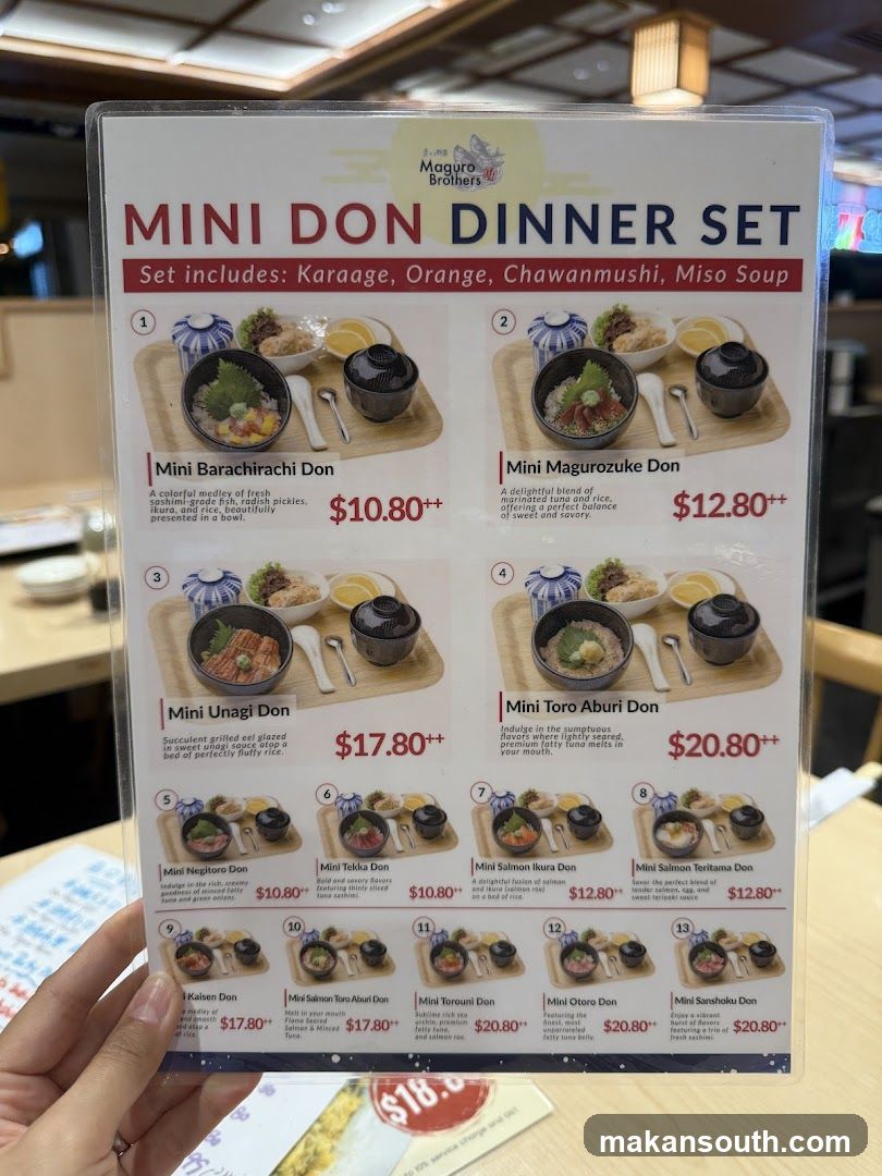 Maguro Brothers MINI DON DINNER SET