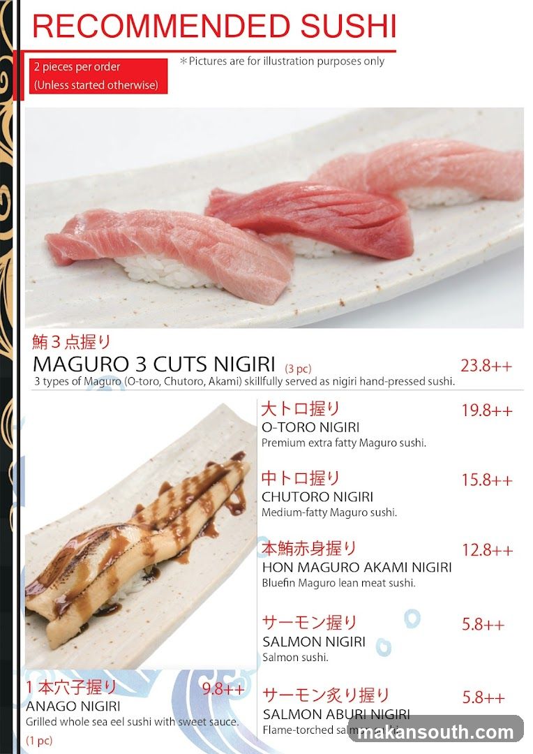 RECOMMENDED SUSHI