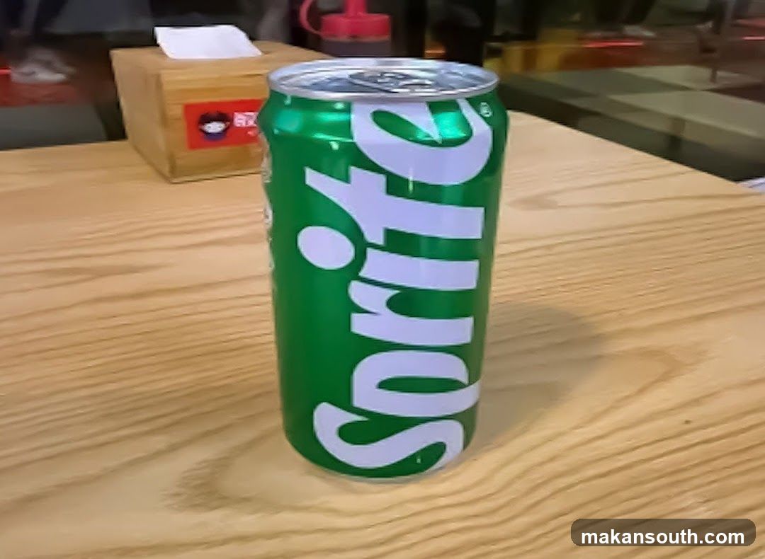 Sprite Can on Table