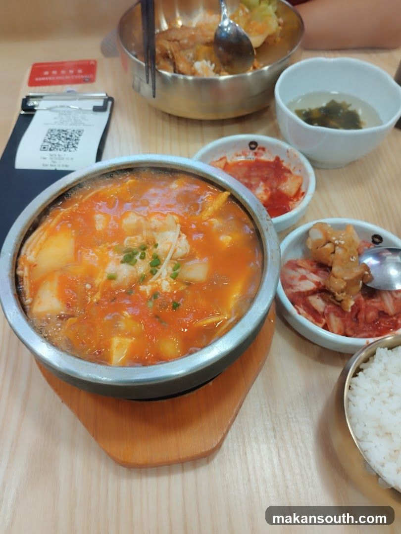 Korean Stew and Side Dishes