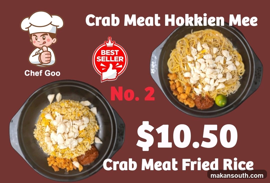 Crab Meat Hokkien Mee and Crab Meat Fried Rice