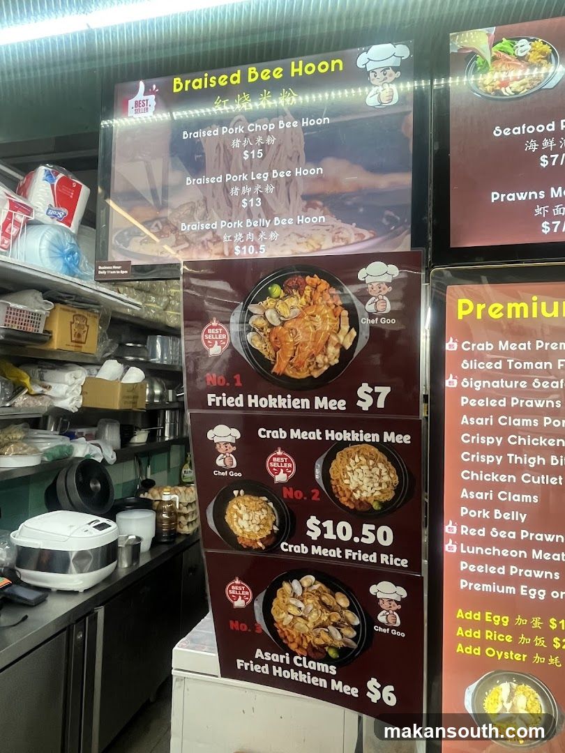 Chef Goo Menu