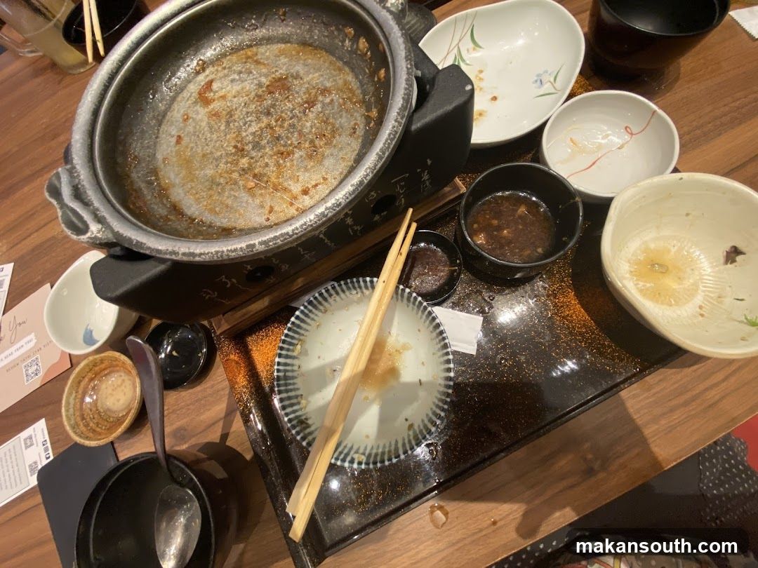 Table after a meal
