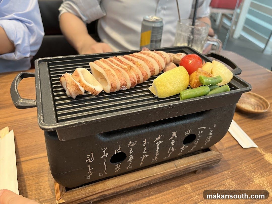 Grilled Squid with Vegetables