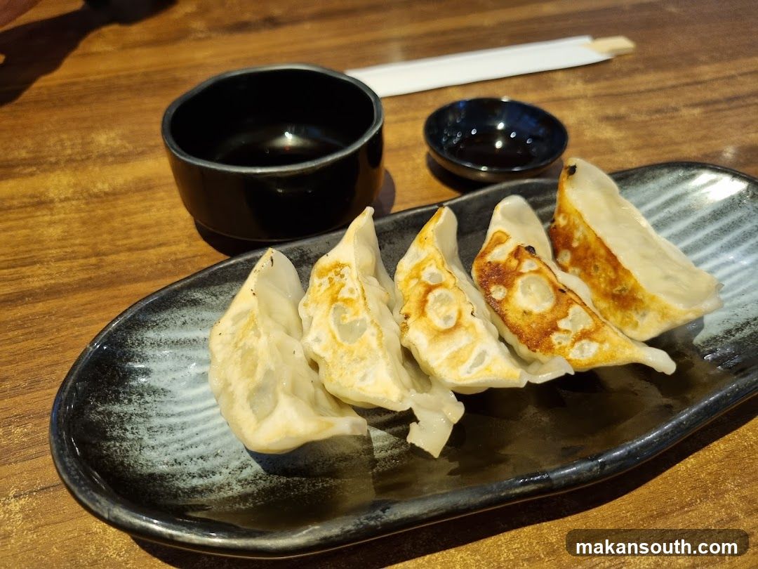 Gyoza on a Plate