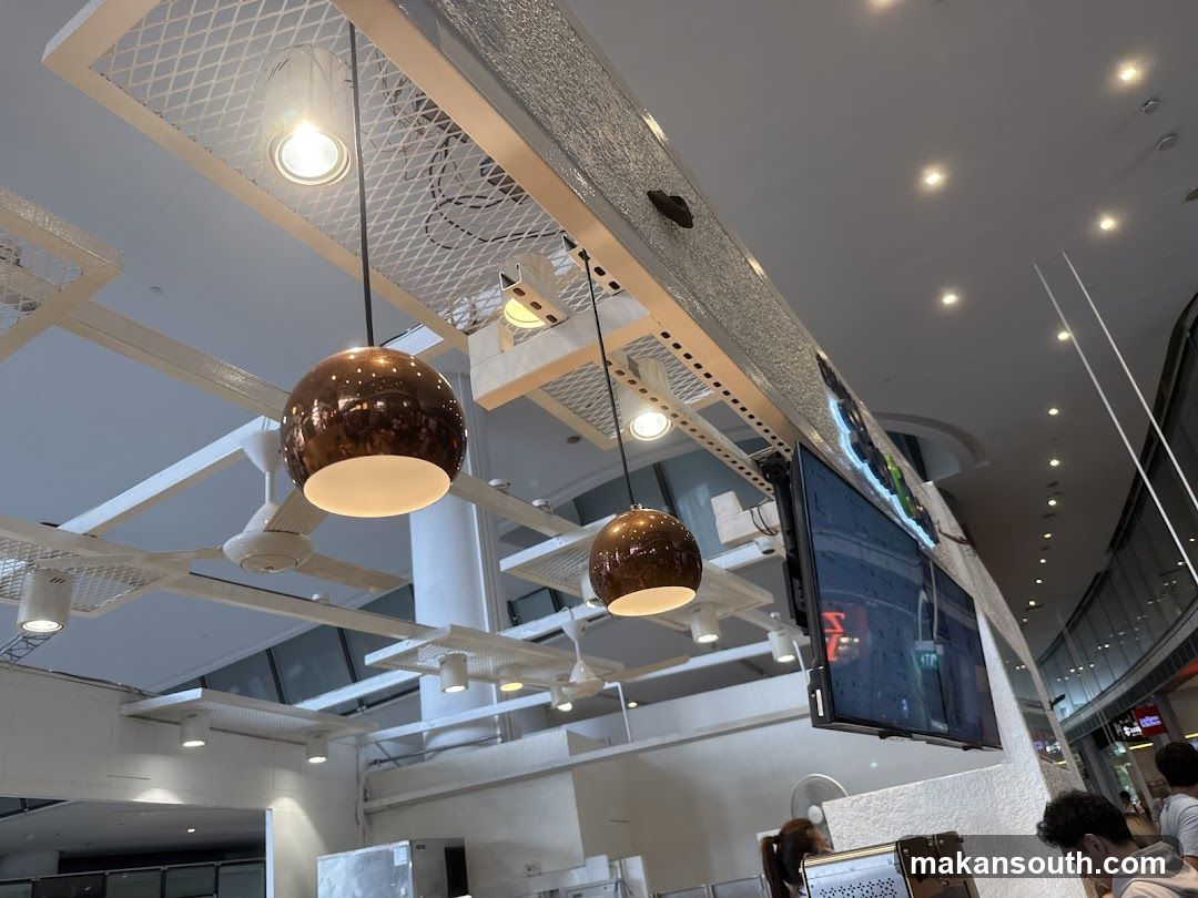 Modern Interior with Pendant Lights and Ceiling Fans