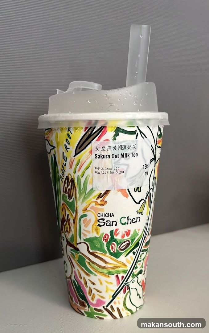 Sakura Oat Milk Tea