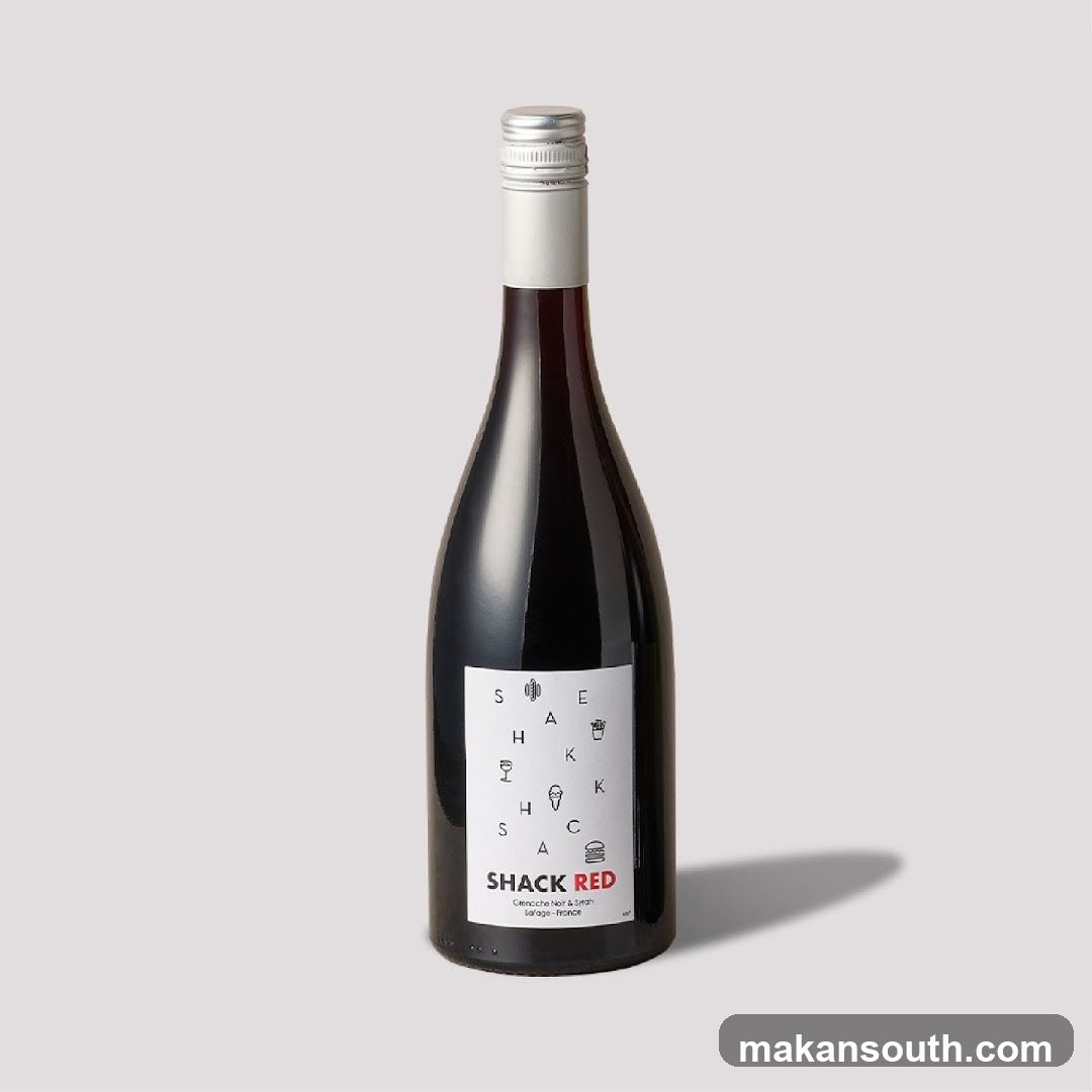 Bottle of Shack Red Wine