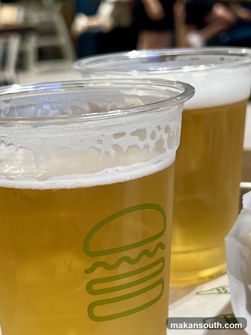 Two Beers with Shake Shack Logo
