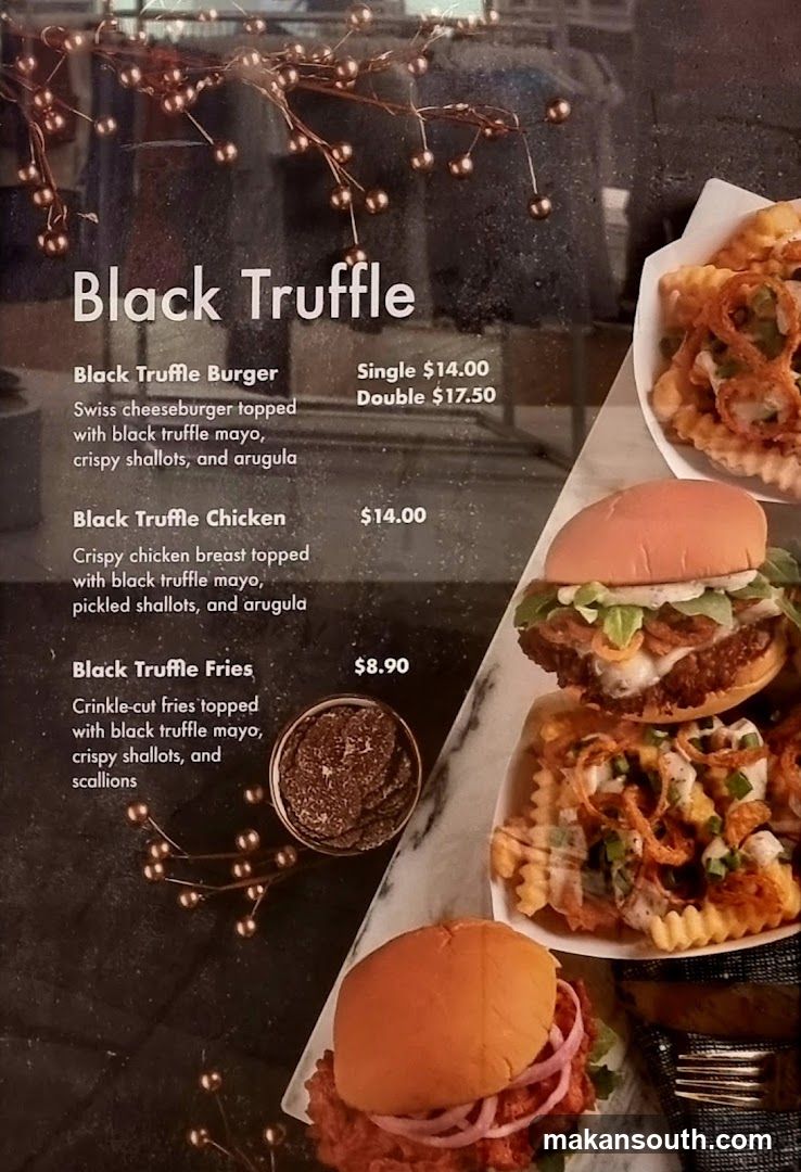 Black Truffle Menu
