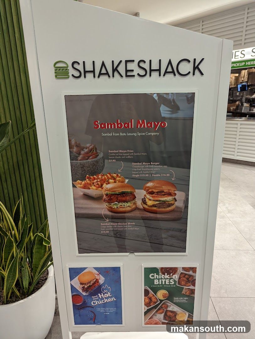 Shake Shack Sambal Mayo Menu