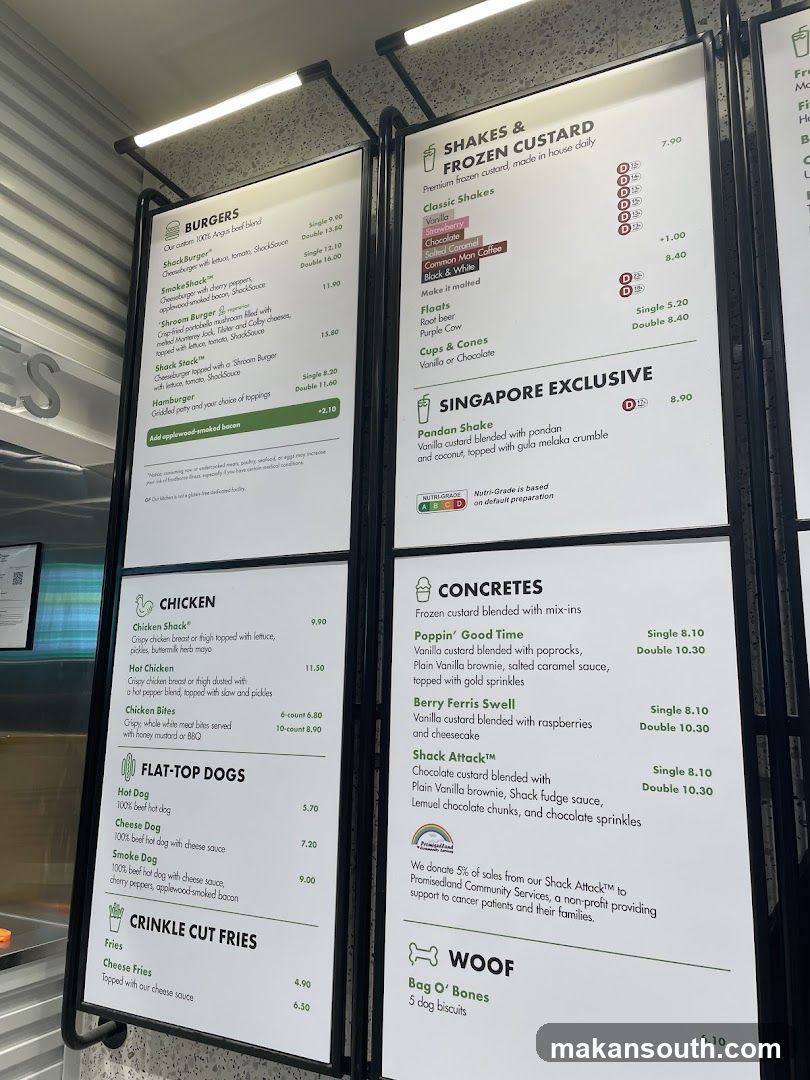 Shake Shack Menu
