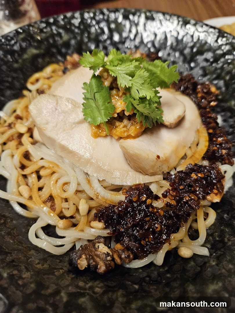 Noodles with Sliced Meat and Chili Oil