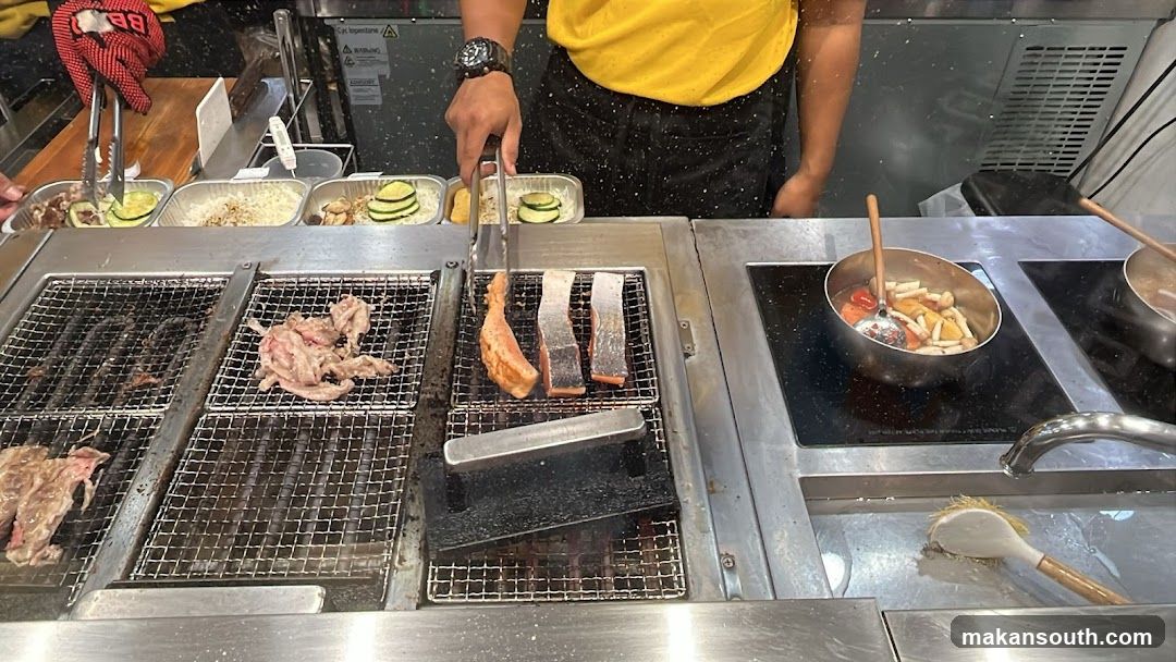 Grilling Salmon and Meat