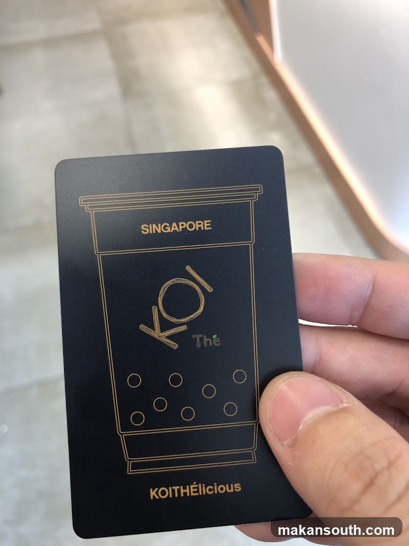 KOI Thé Singapore Card