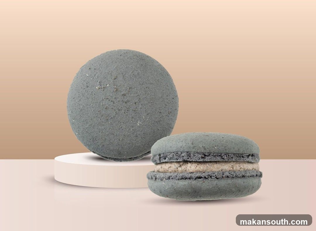 Gray Macaron and Bath Bomb