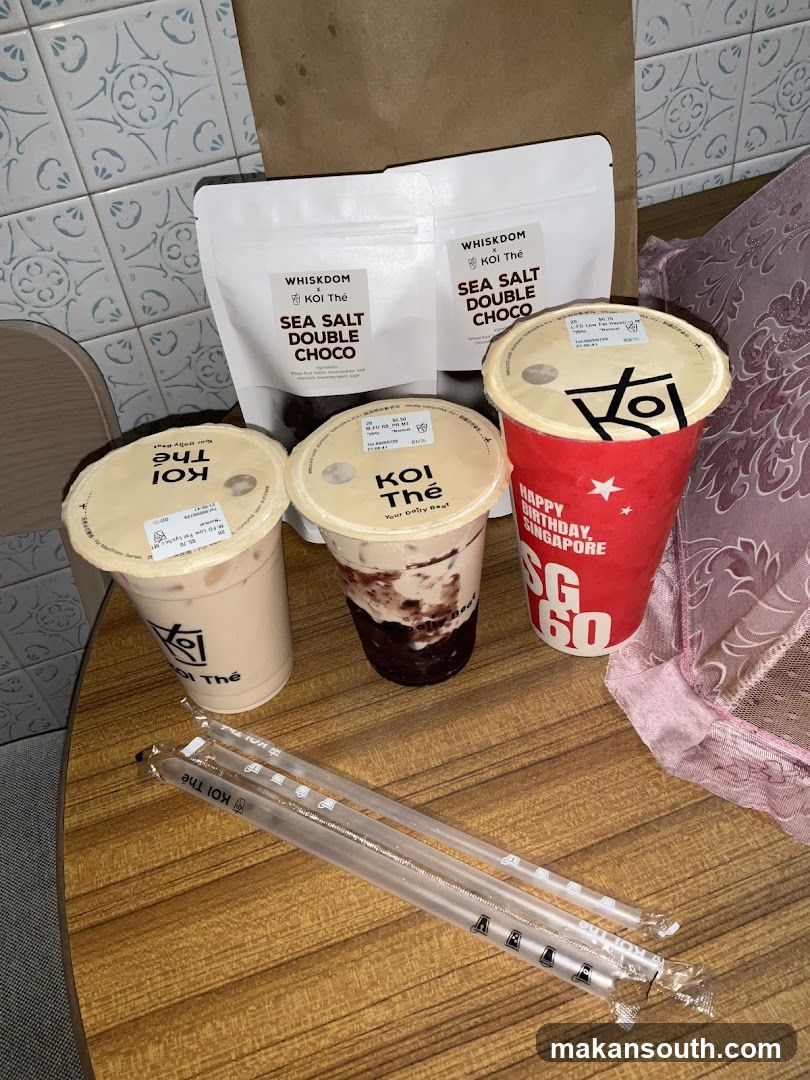 KOI Thé Drinks and Snacks