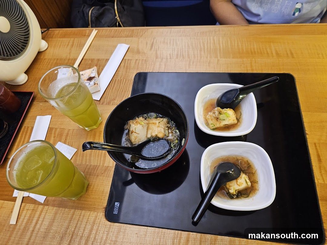 Table Setting with Food and Drinks