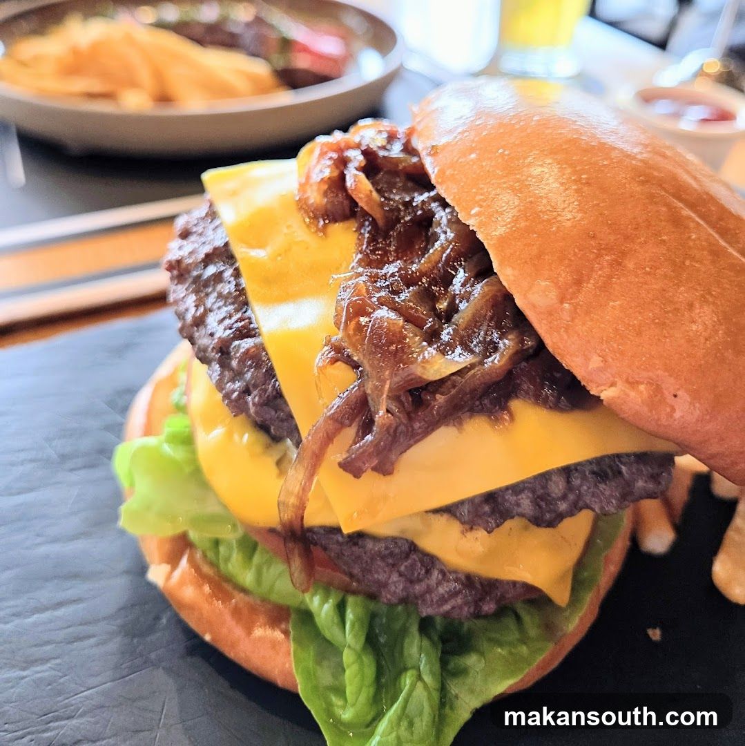 Cheeseburger with Caramelized Onions