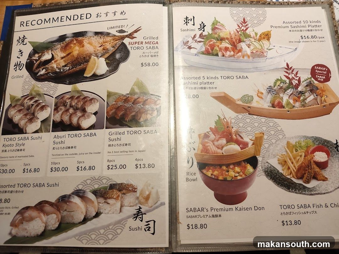 Recommended Sushi and Sashimi