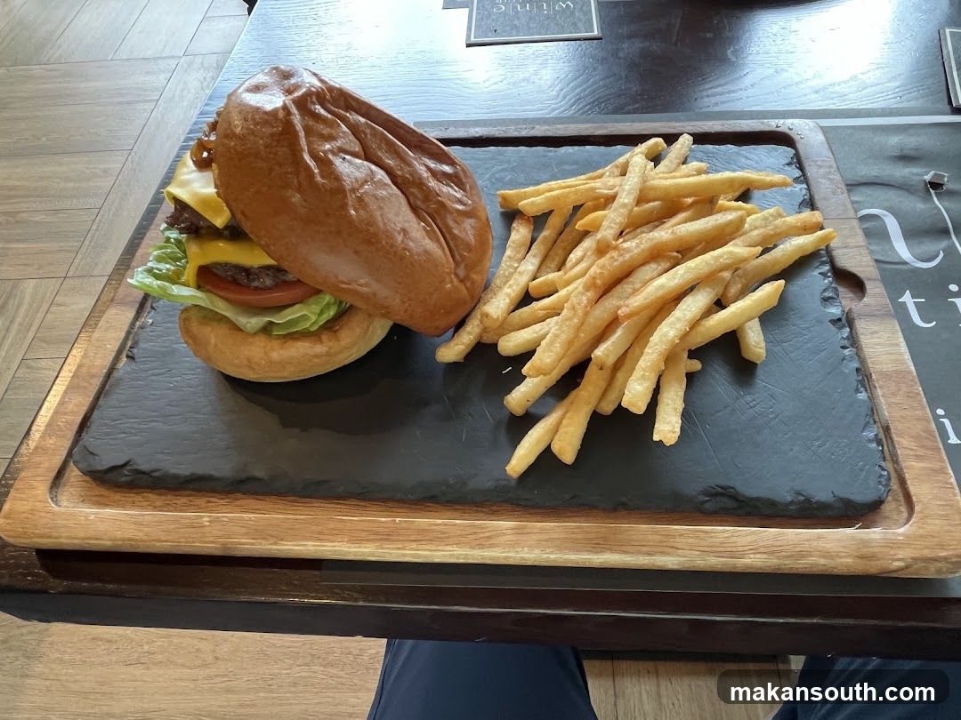Double Cheeseburger and Fries