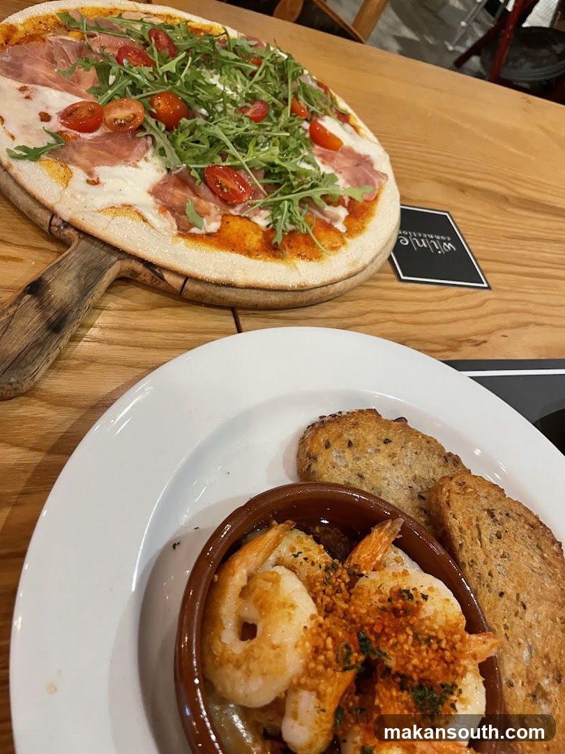 Pizza and Shrimp Appetizer