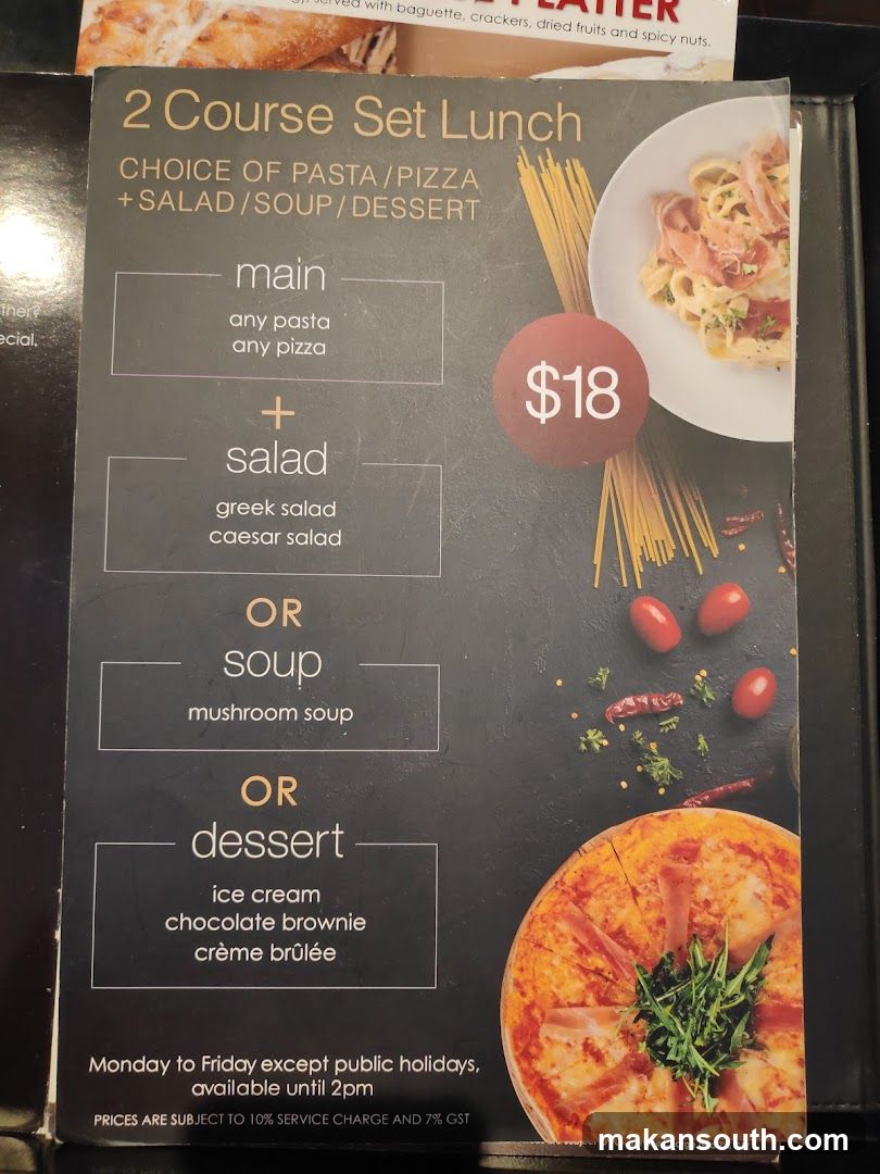 2 Course Set Lunch