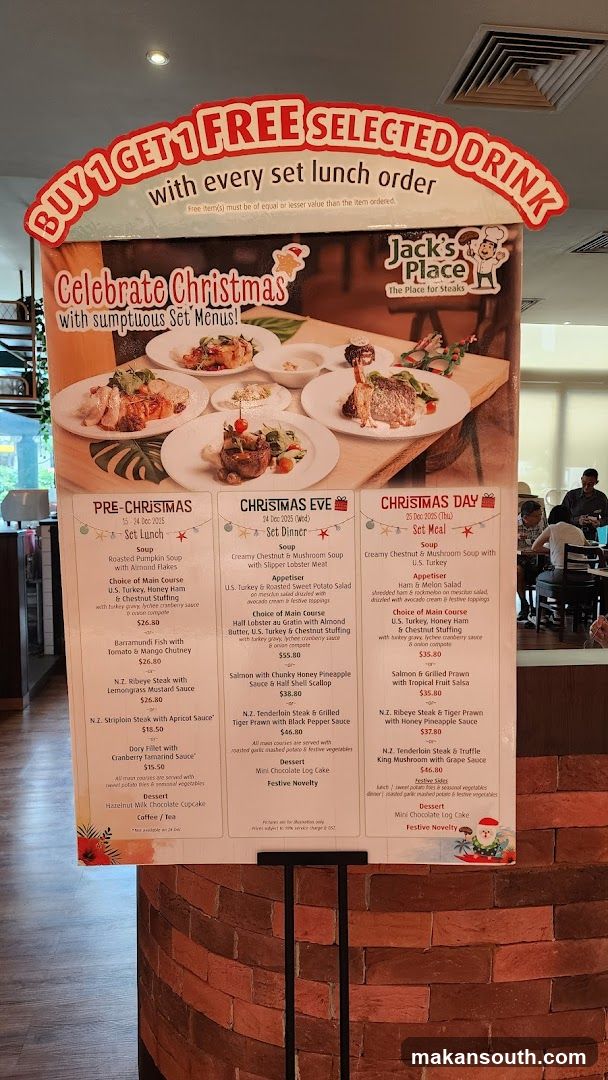 Celebrate Christmas with sumptuous Set Menus!