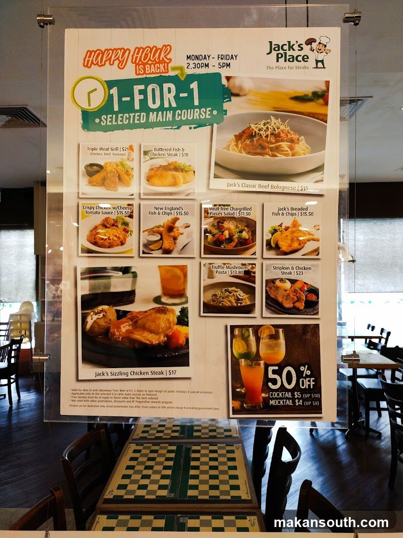 Jack's Place Happy Hour Promotion