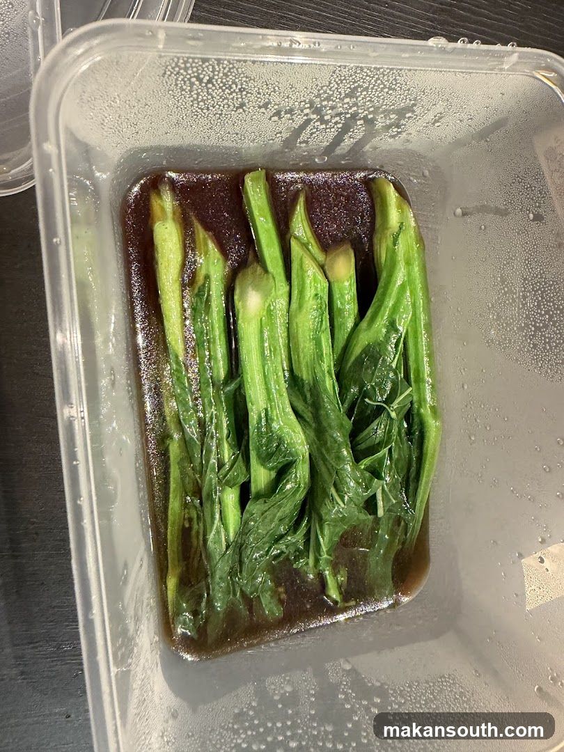 Steamed Greens in Sauce