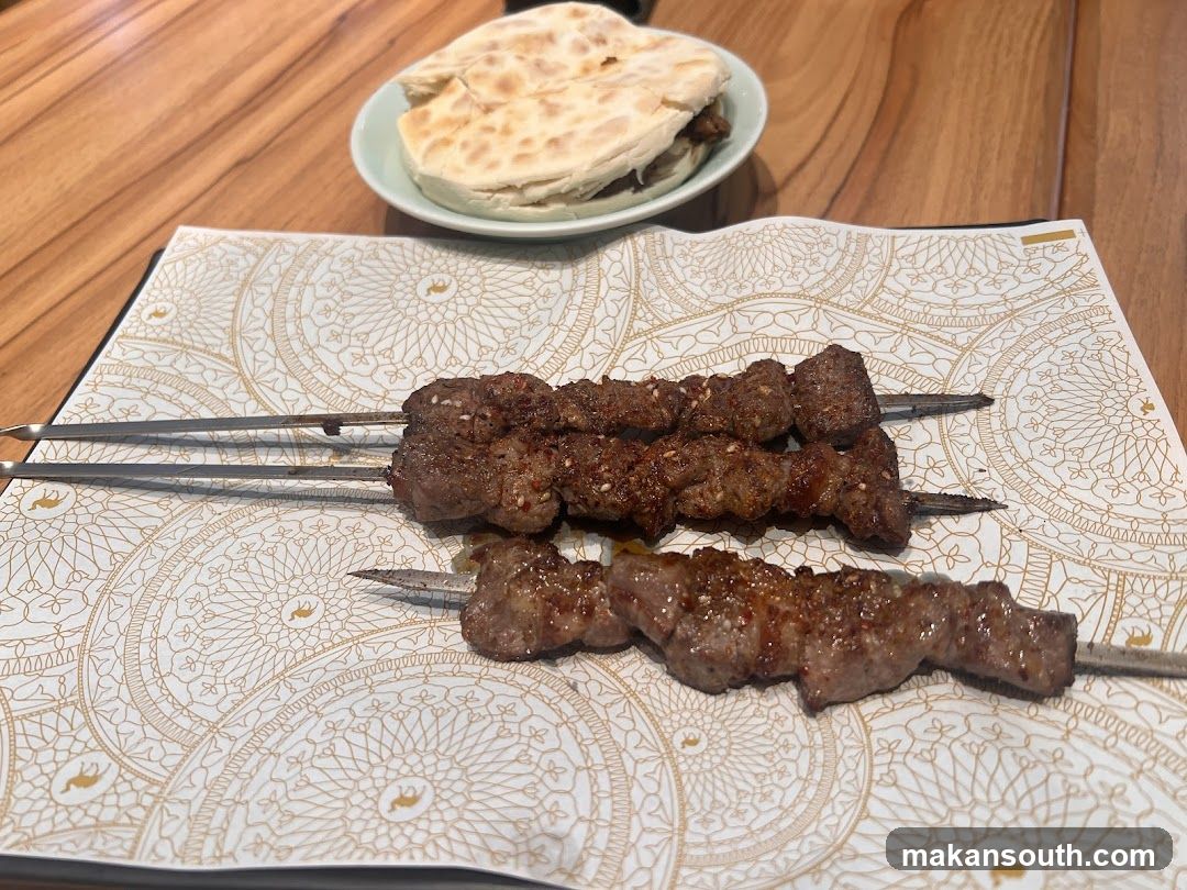 Lamb Skewers and Flatbread