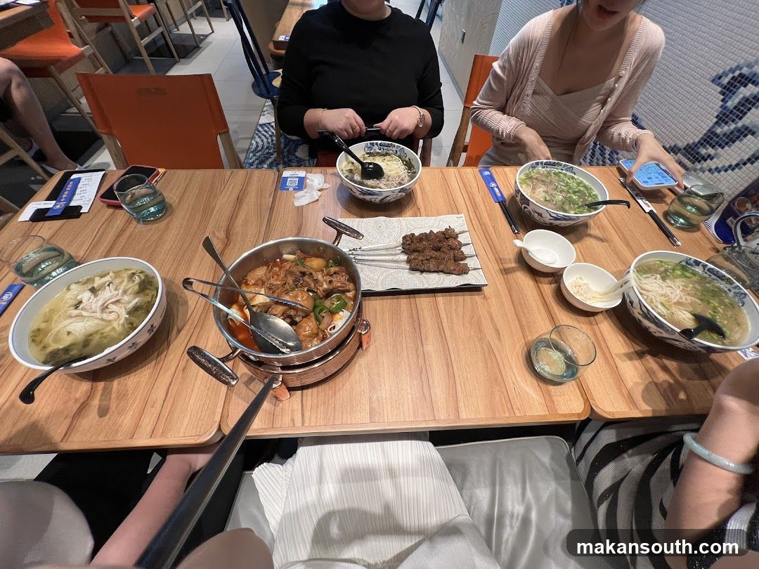 Diners Enjoying a Meal