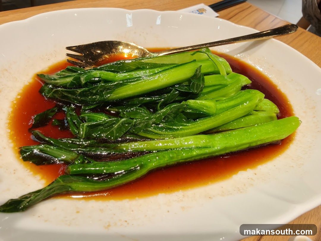 Steamed Greens with Sauce