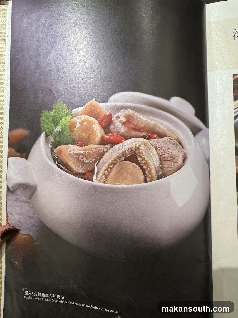 Double-boiled Chicken Soup with Abalone and Sea Whelk