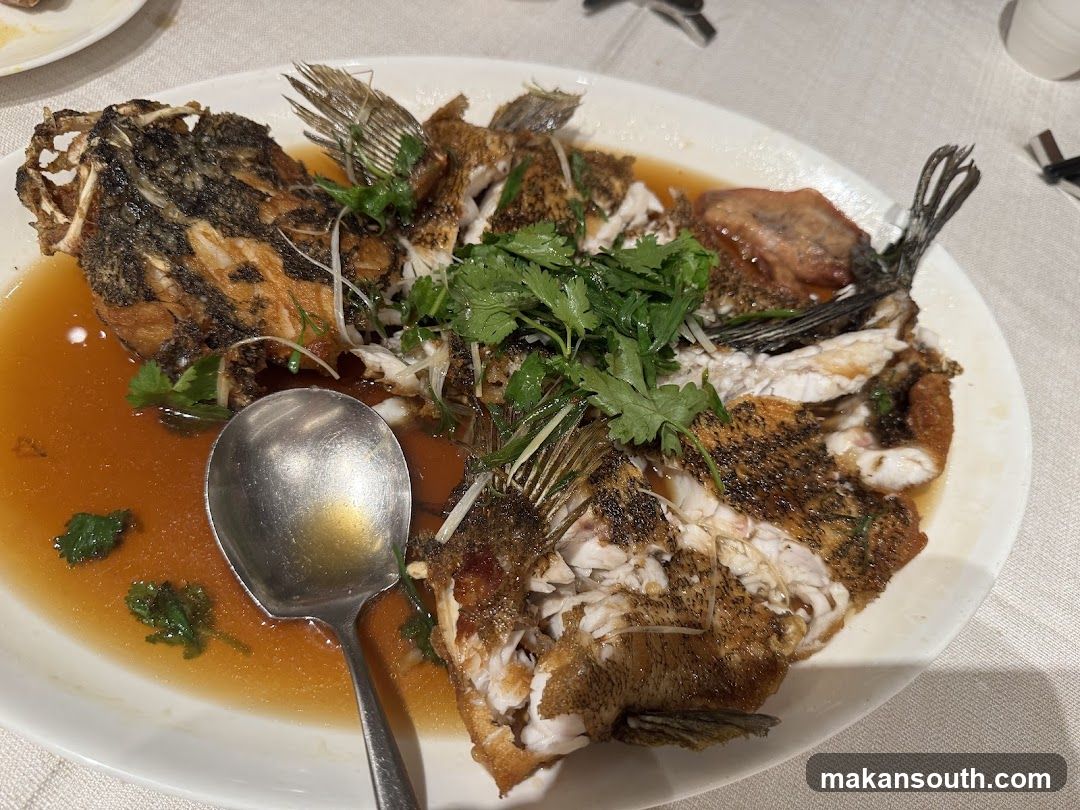 Whole Fried Fish with Sauce