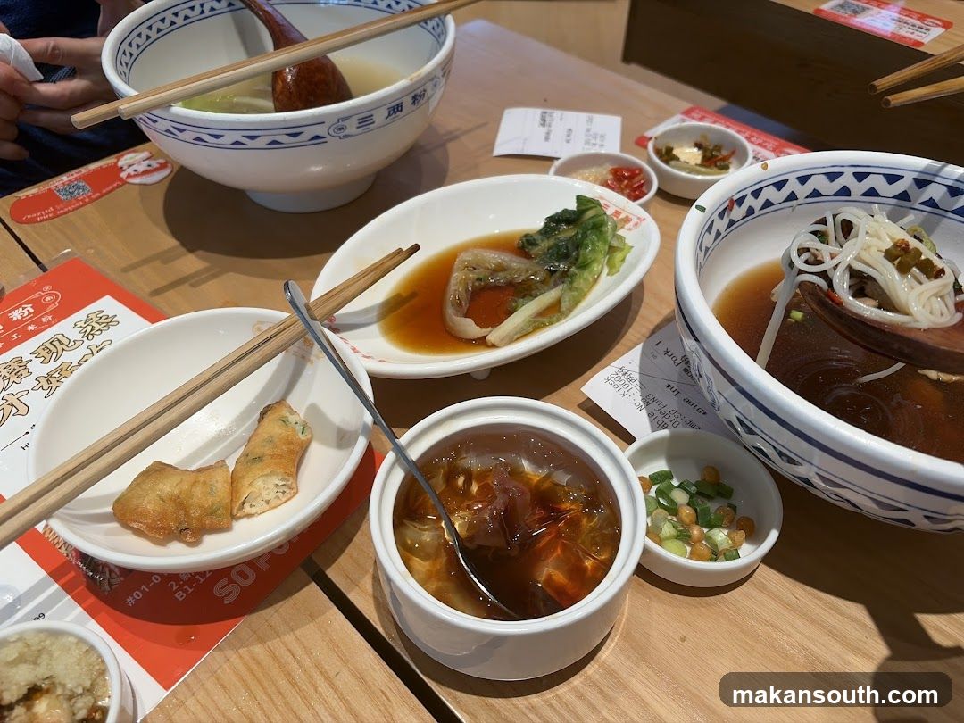 Table with Asian Food